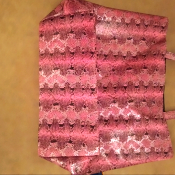 Saks Fifth Avenue Faux Snake Skin Large Tote - Picture 6 of 6